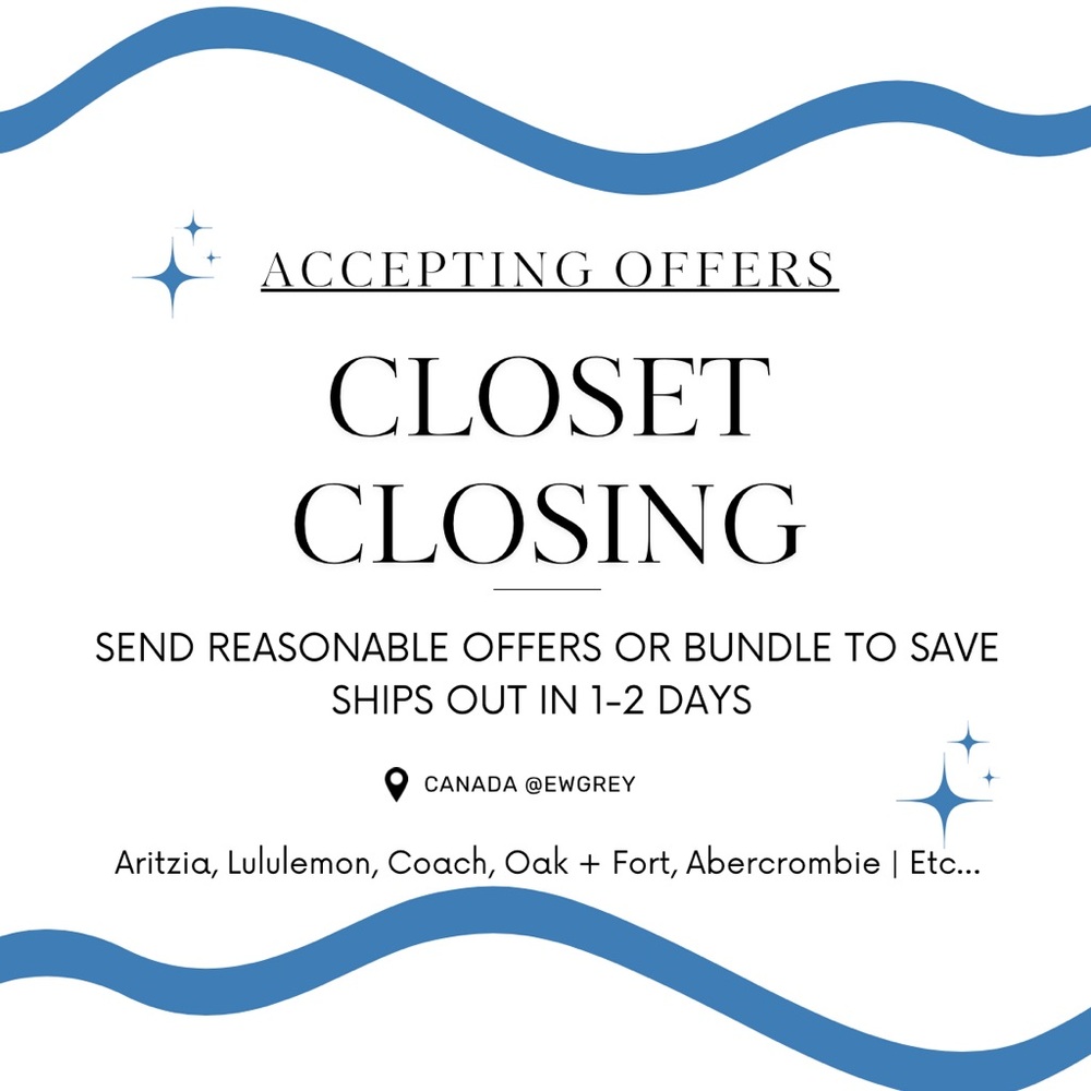 CLOSET CLOSING SALE